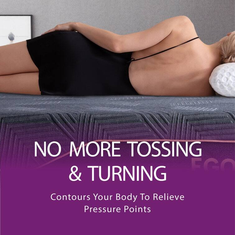 14" Firm Copper Infused Gel Memory Foam Mattress