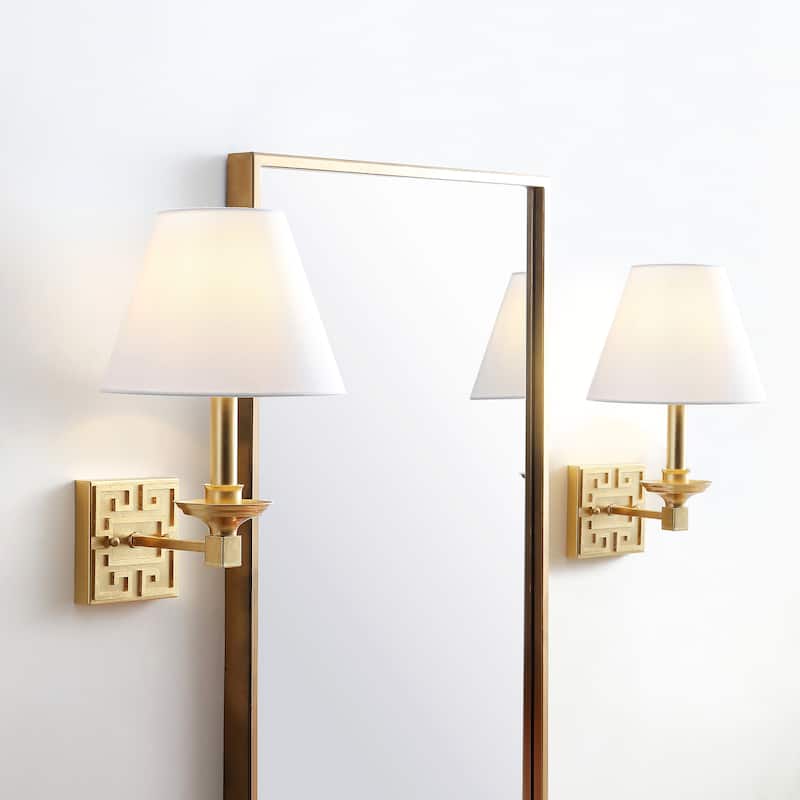 SAFAVIEH Lighting Liliana Chrome Wall Sconce (Set of 2) - 9"x10"x15" - 9Wx10Dx15H