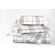 preview thumbnail 1 of 7, Dormisette Luxury German Flannel 3-piece Cotton Duvet Cover Set White/Grey/Red - King