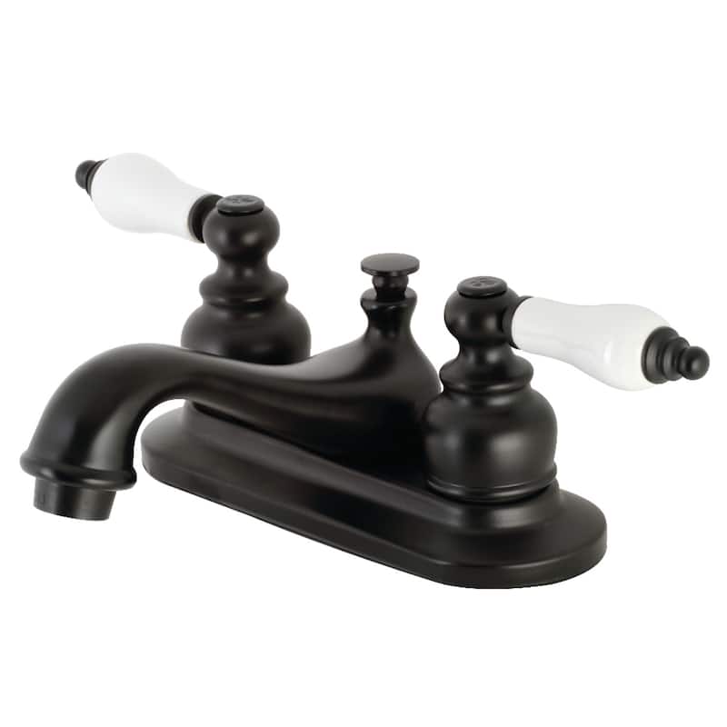 Restoration 4 in. Centerset Bathroom Faucet - Matte Black
