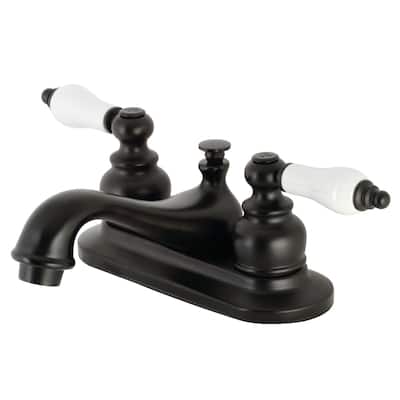 Kingston Brass Restoration 4 in. Centerset Bathroom Faucet