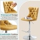preview thumbnail 16 of 76, Swivel Velvet Bar Stools Sliver Pesdestal (Set of 6)