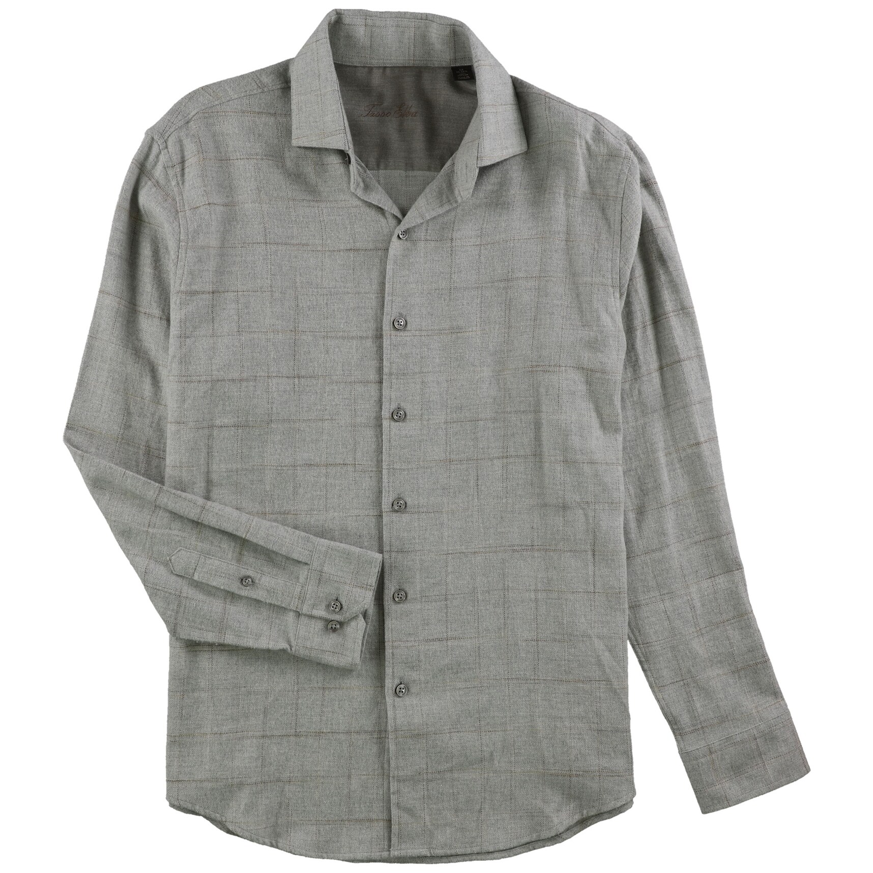 Tasso Elba Mens Plaid Button Up Shirt, Grey, Medium - Overstock - 41607903 Tasso Elba Mens Plaid Button Up Shirt, Grey, Medium - Overstock - 41607903