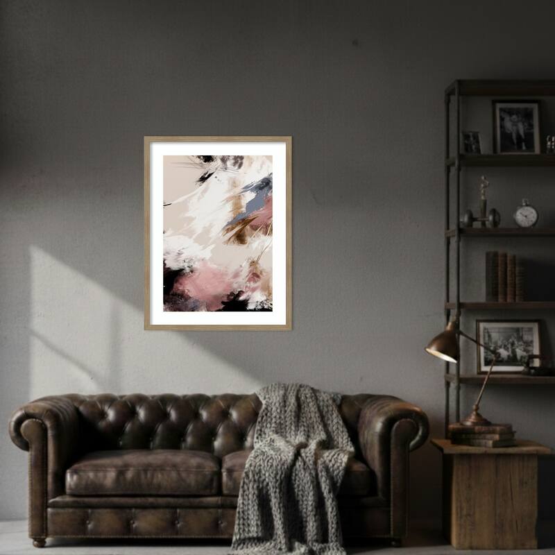 Splash Clouds by Pictufy Studio II Wood Framed Wall Art Print