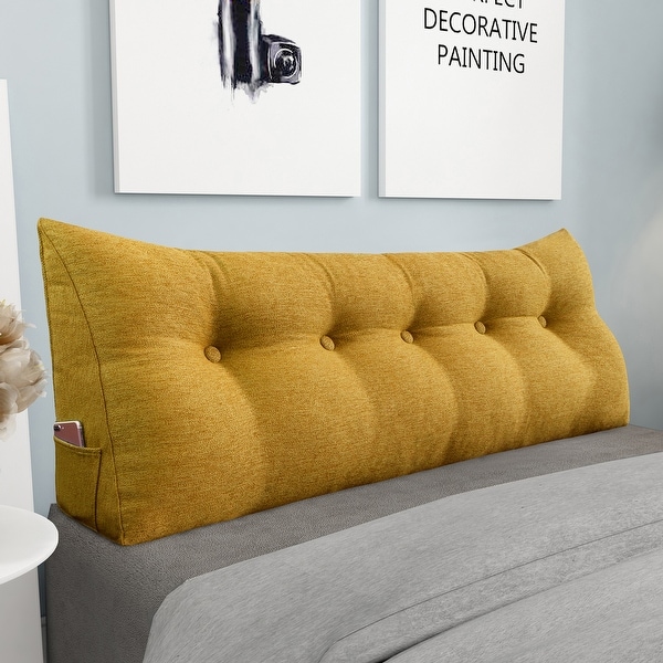 Back support cushions for bed top