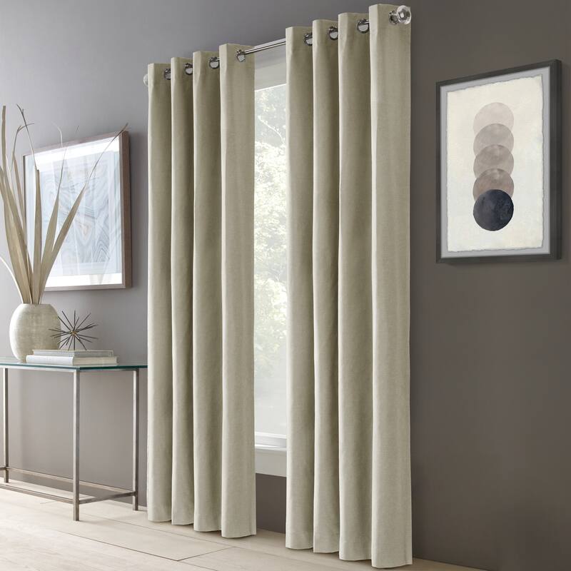 ThermaPlus Edison Total Blackout Textured Curtain Panel