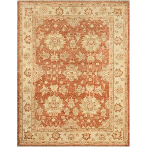Momeni Heirlooms Chobi Hand Knotted Wool Red Area Rug - 4'11" X 6'5"