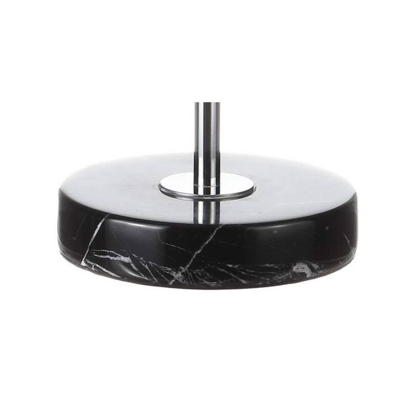 Hall 31.5" Metal/Marble LED Table Lamp, Chrome (Set of 2) by JONATHAN Y