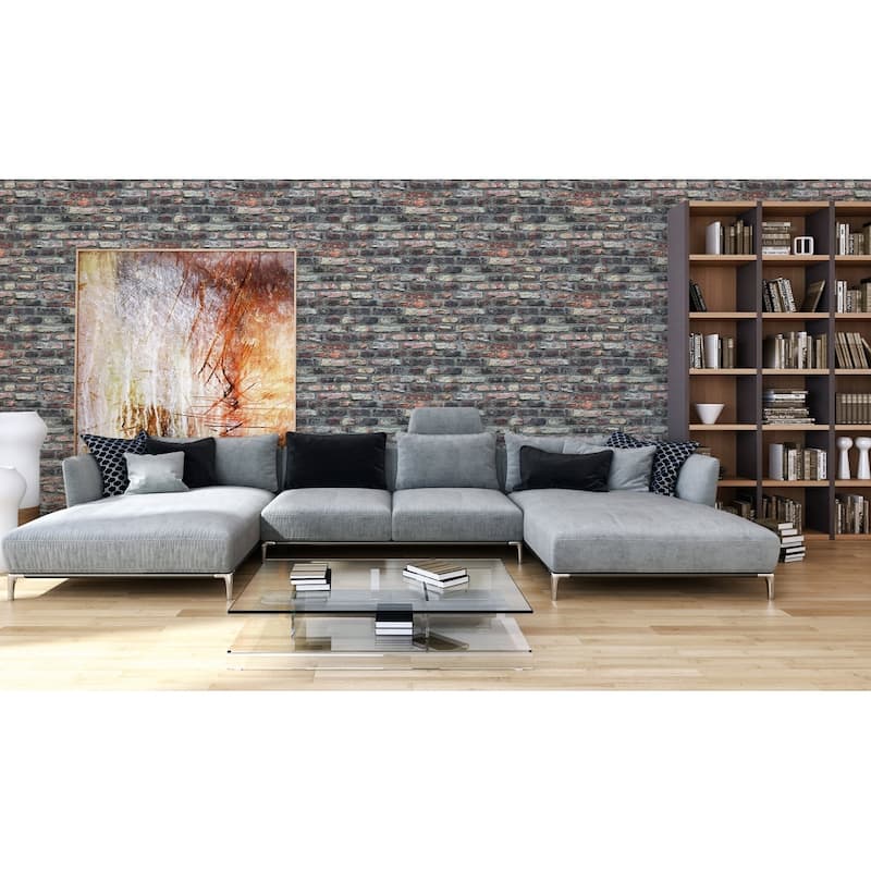 Galerie Wallcoverings Bricks and More Collection Brickshire Residents Matte Finish Vinyl on Non-woven Wallpaper Roll