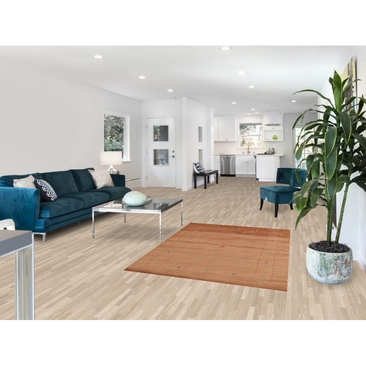 Hand Knotted Oriental 100% Wool Carpet Tribal Animal Pictorial Brown Gabbeh Area Rug - 5' 10'' X 4' 0''