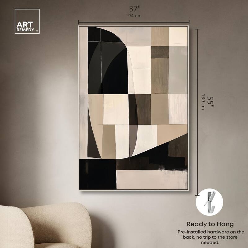 Modern Shapes II Canvas by Art Remedy