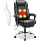 preview thumbnail 31 of 57, EROMMY Heated Massage Executive Office Chair, PU Leather with Retractable Footrest