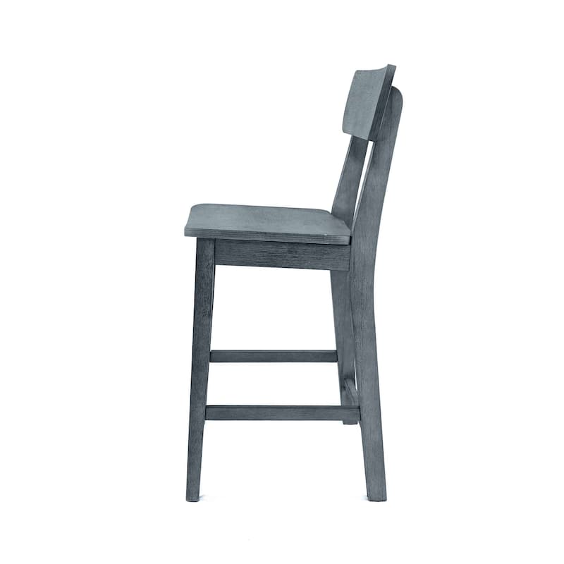 Rustic 24-inch Torino Wood Counter Stool