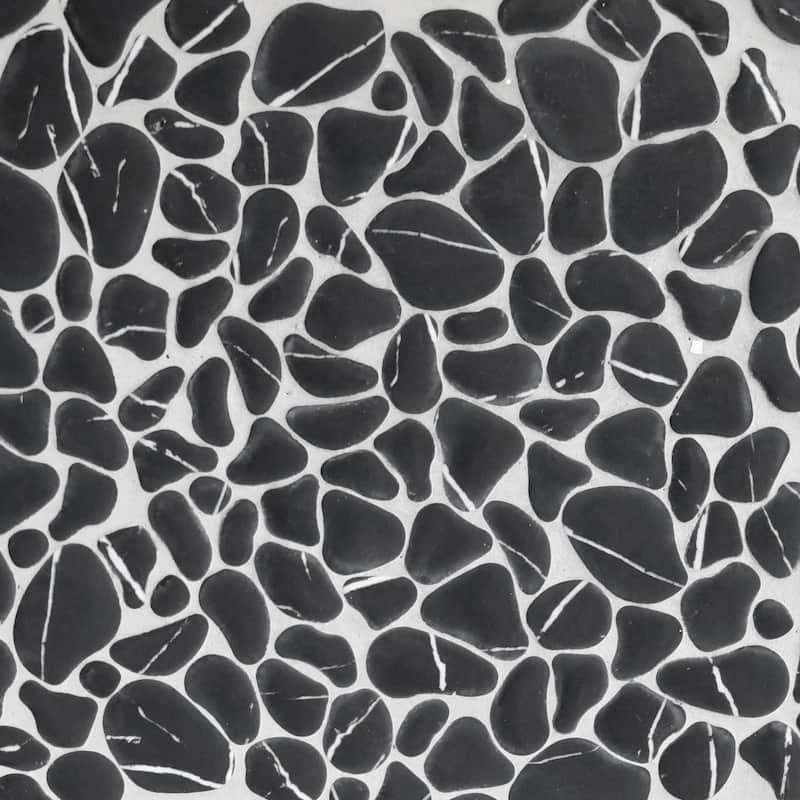 12"×12" Pebble Glass Mosaic Wall Tile（10 sheets/10sqft）