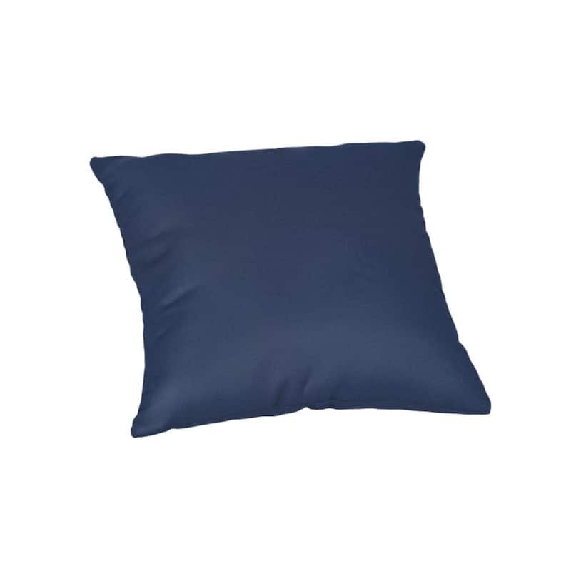 Sunbrella® Solid Fabric 1-Piece Indoor/Outdoor Square Throw Pillow, 18"W x 18"L, Cast Slate