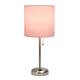 Porch & Den Custer Metal/ Fabric Lamp with Charging Outlet