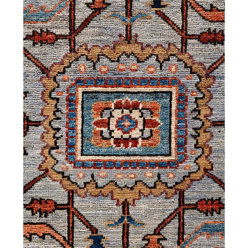 Serapi One-of-a-Kind Hand-Knotted Area Rug - Gray - 8' 0" x 9' 11"