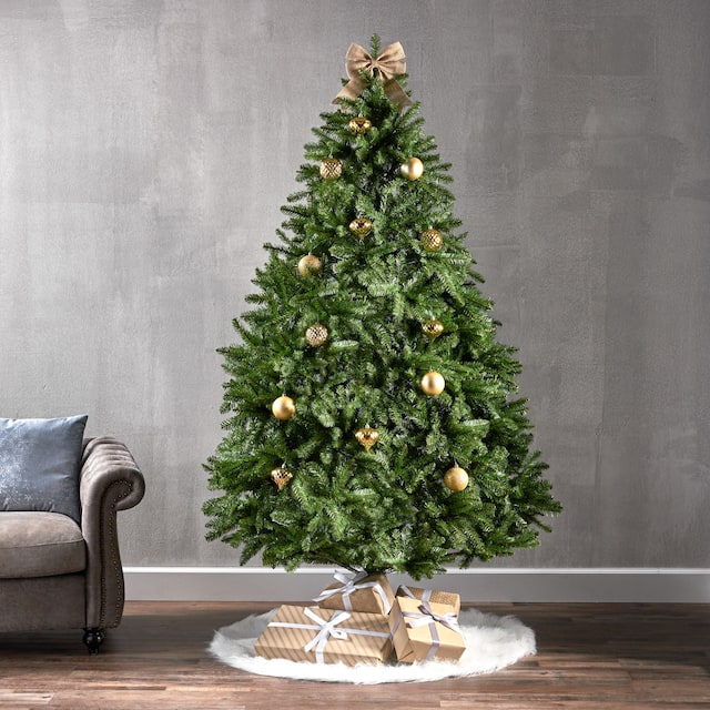 Norway Spruce 7-foot Artificial Christmas Tree by Christopher Knight home - 58.00" L x 58.00" W x 84.00" H - unlit