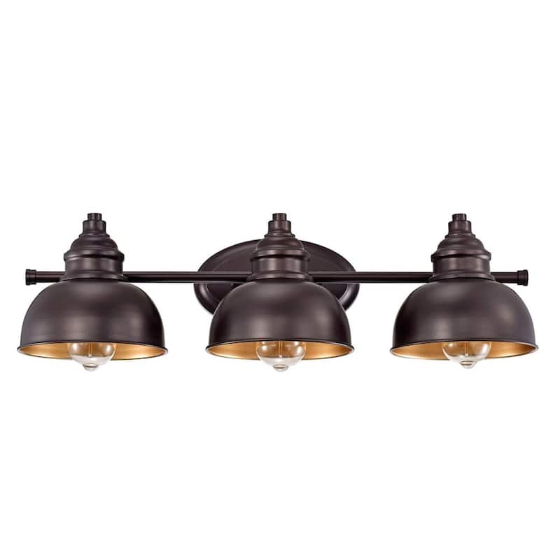 Barberal 3 Light Farmhouse Bathroom Vanity Wall Light - Oil Rubbed Bronze