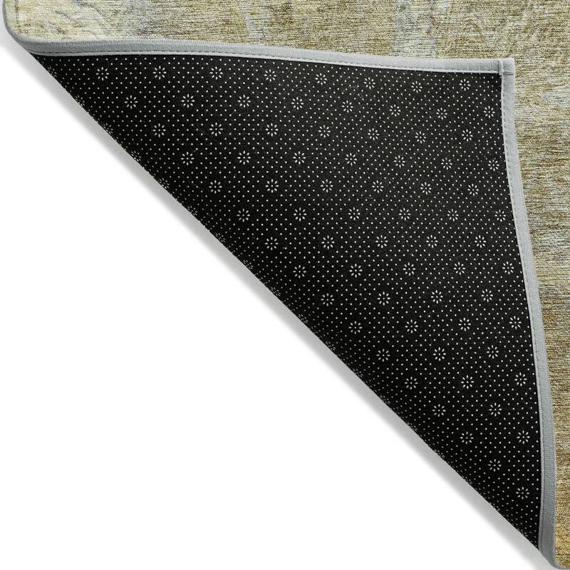 Machine Washable Indoor/ Outdoor Abstract Modern Chantille Rug