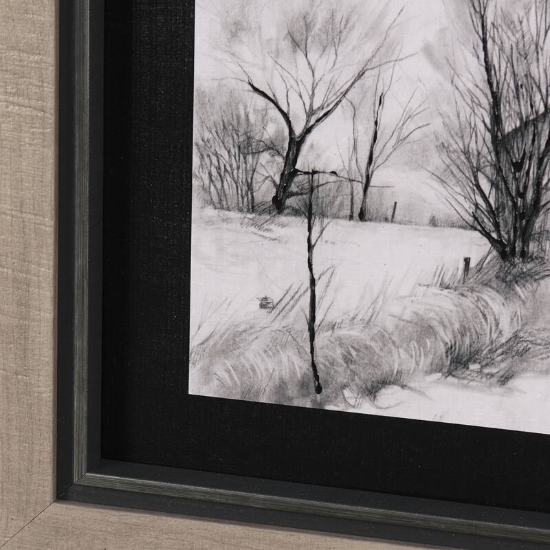 Countryside Sketches II Framed Art Print