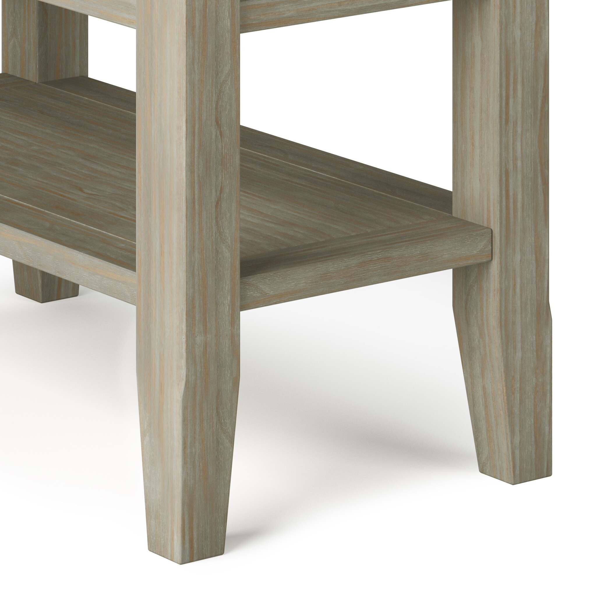 Shop Wyndenhall Normandy Solid Wood 14 Inch Wide Rectangle Rustic