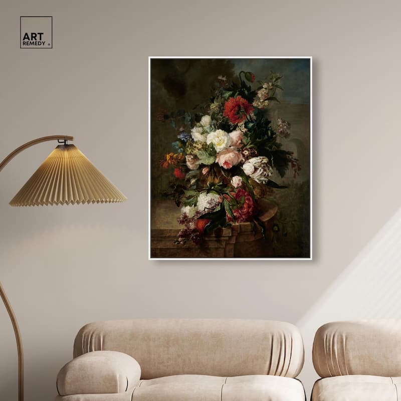 Still Life with Flowers 1789 Canvas by Art Remedy