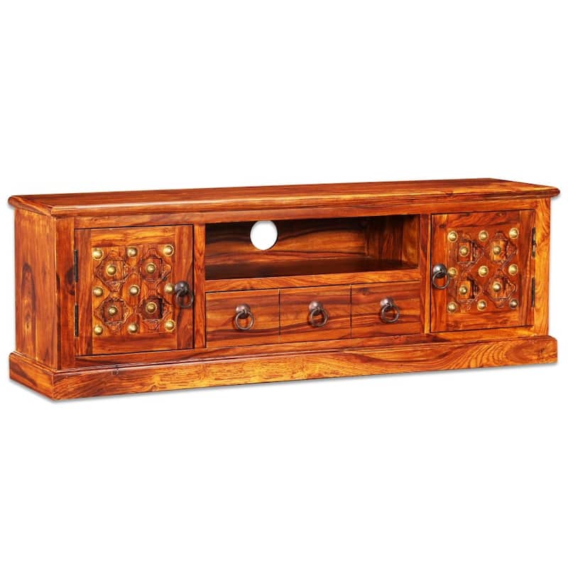 vidaXL TV Stand Solid Sheesham Wood 47.2"x11.8"x15.7"