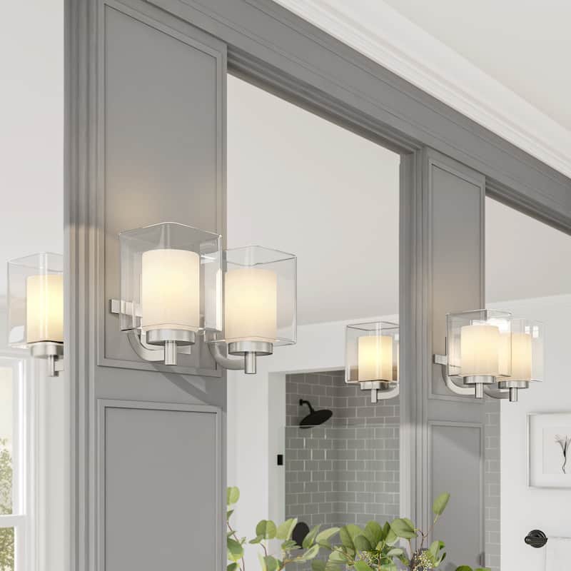 Copper Grove Ijevan 2-light Brushed Nickel Bath Vanity Fixture
