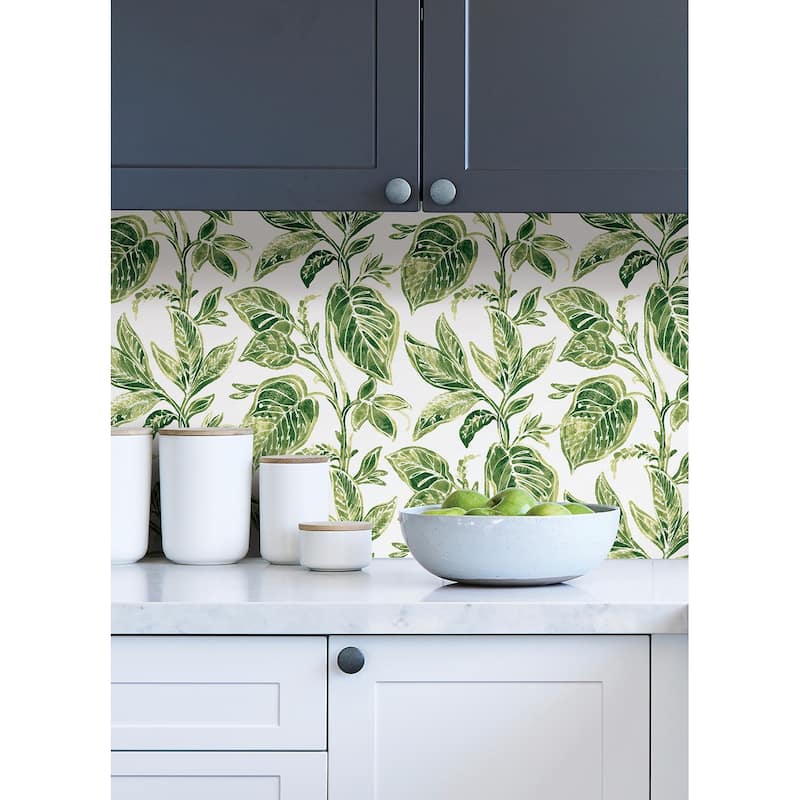 NuWallpaper Green Caryota Peel & Stick Wallpaper - 216 x 20.5 x 0.025