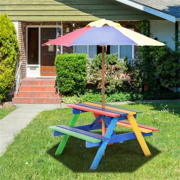 Kids garden 2025 table and bench