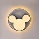 preview thumbnail 3 of 9, Modern Cartoon Dimmable LED Round Flush Mount Kids Light - 20.5 Inches