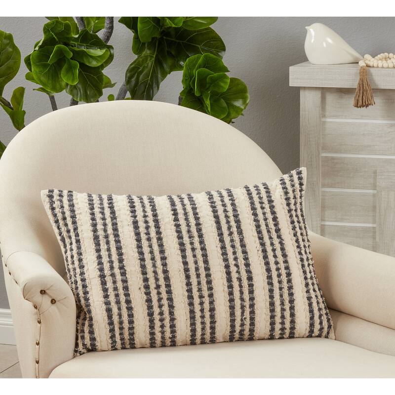 Throw Pillow With Striped Design