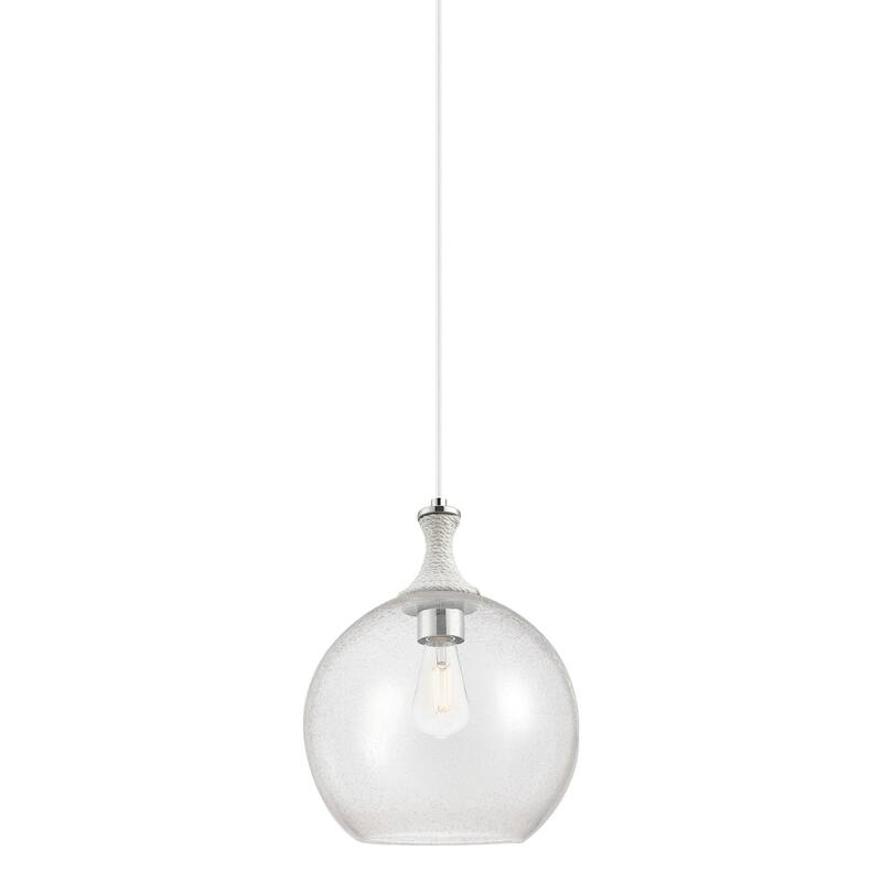 Innovations Lighting 415-1PR-16-12 Astor Pendant Astor 12" Wide - Polished Nickel / Seedy