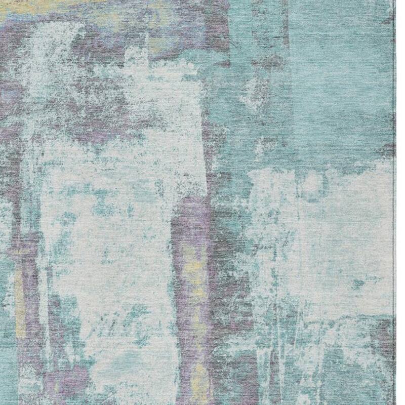 HomeRoots Abstract Transitional Rectangle Outdoor Rug