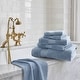 preview thumbnail 1 of 12, Madison Park Signature Turkish 100% Cotton Oversized Quick Dry Highly Absorbent 6-Piece Towel Set Soft Blue