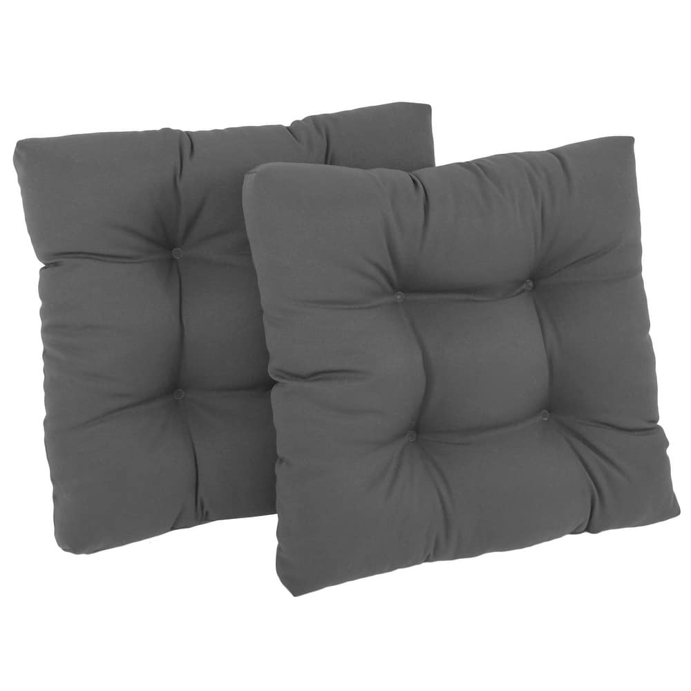 19-inch Twill Square Chair Cushion (Set of 1, 2, or 4) - 19" x 19"
