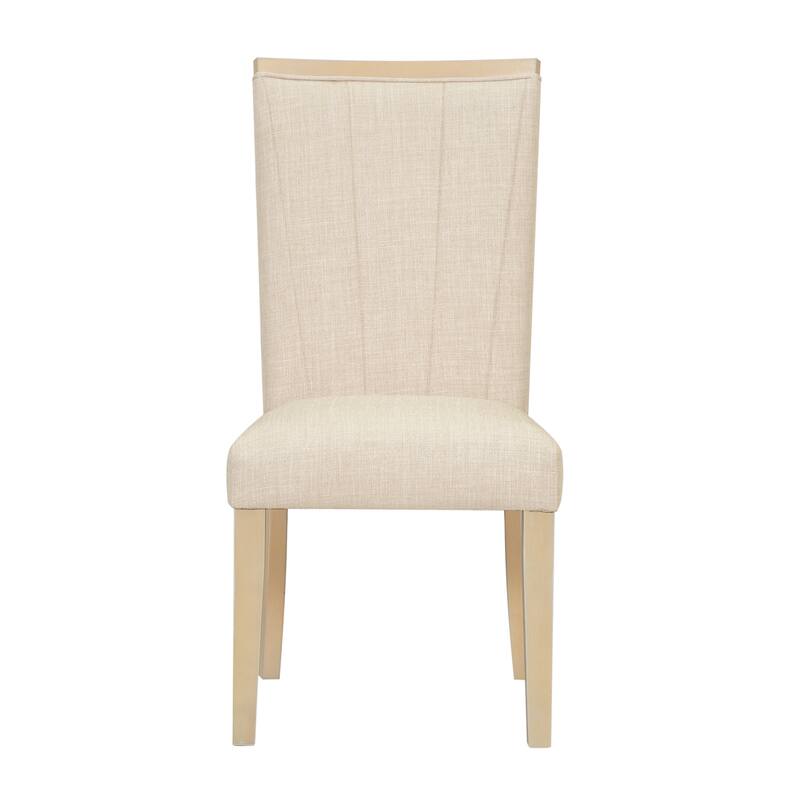 Roomfitters Contemporary 6-Piece 78" Extendable Pedestal Dining Table Set with 18" Leaf, Bench and 4 Chairs, Natural