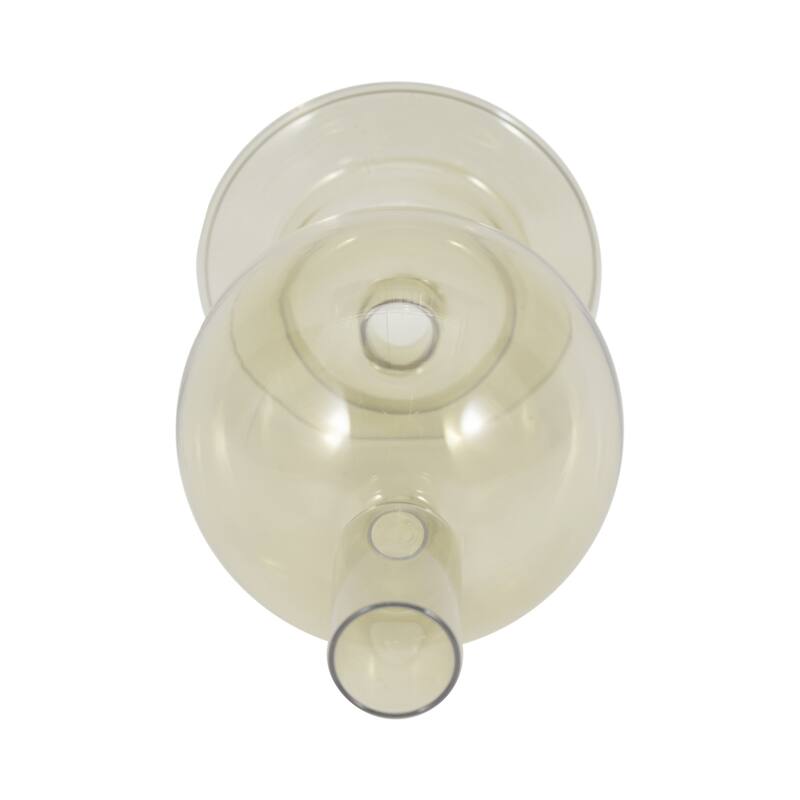 Sagebrook Home Glass Elegance - Illuminate Your Space with Unique Candle Holders - 4" x 4" x 7"