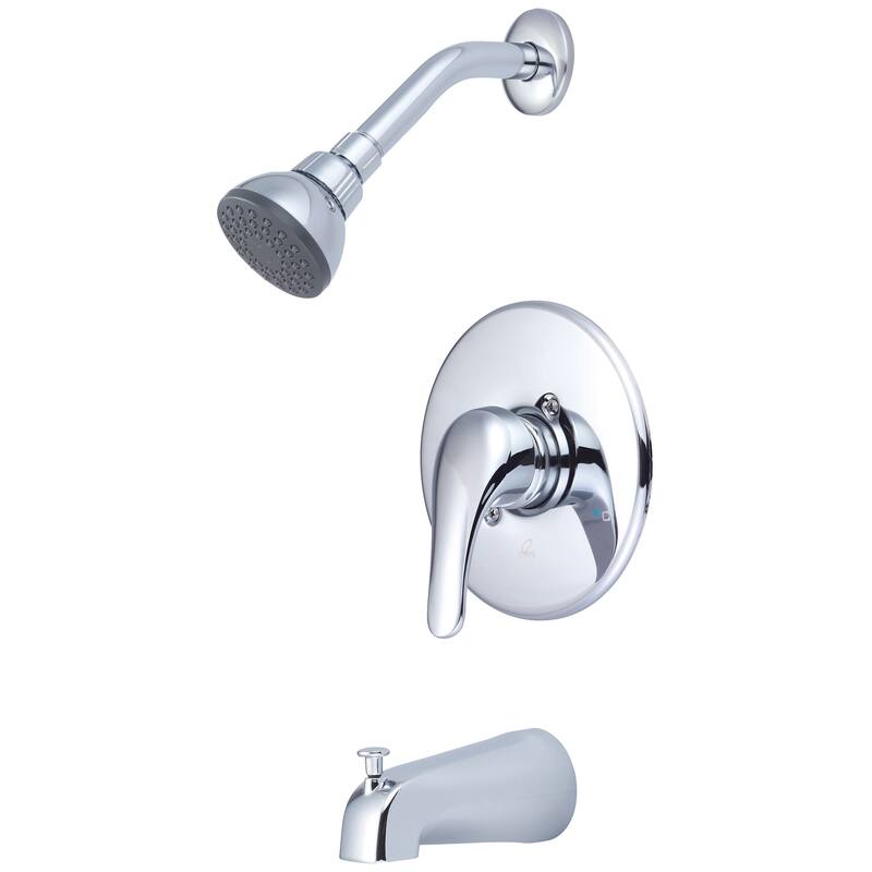 Olympia Faucets T-2300-VC Elite Tub and Shower Trim Package with 1.75 - Polished Chrome