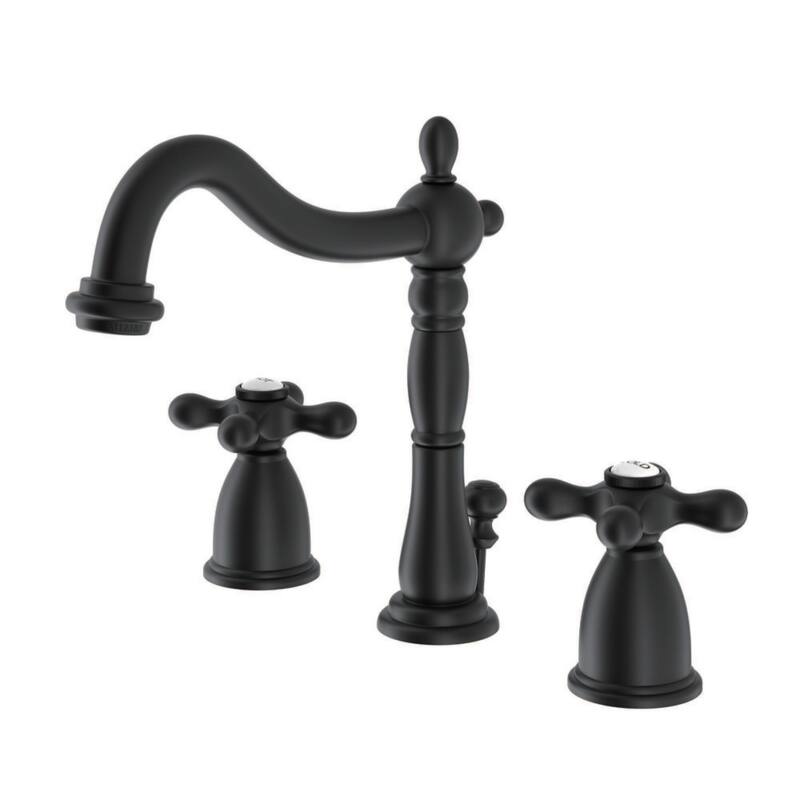 Heritage 8 in. Widespread Bathroom Faucet - Matte Black