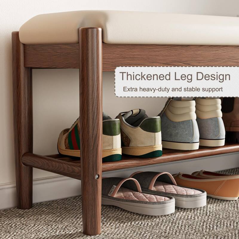 Shoe Bench - 11.8"D x 23.6"W x 15.7"H