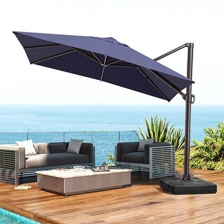 Pellebant Outdoor Cantilever Offset Umbrella 10 ft with No Base