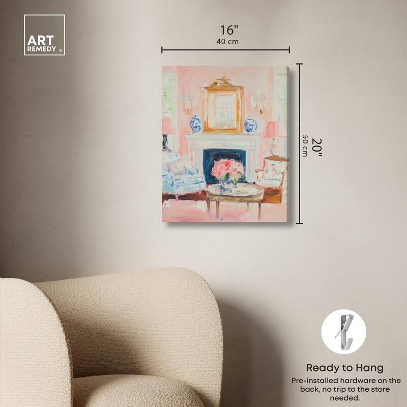 Softly Painted Space Canvas by Art Remedy, Gallery Wrapped