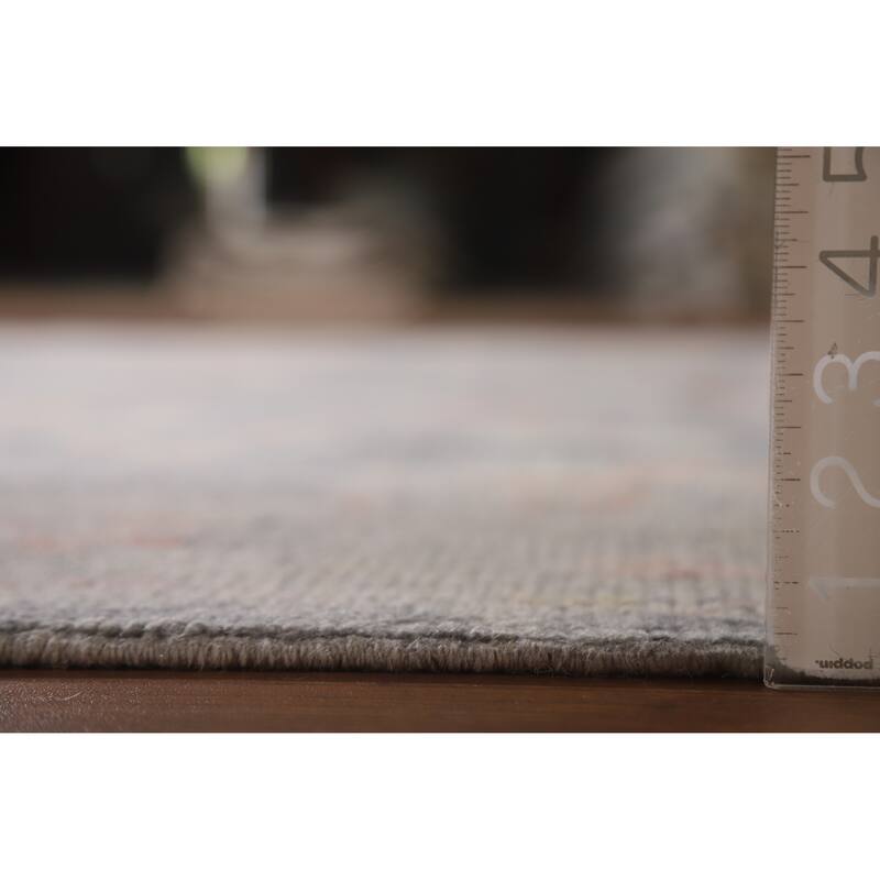 Hand Knotted Oriental 100% Wool Carpet Transitional All-Over Greys & Charcoal Oushak Area Rug - 10' 2'' X 7' 11''