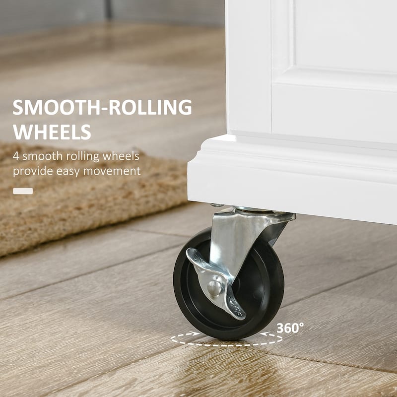 Kitchen Island On Wheels(no include stool)