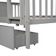 preview thumbnail 7 of 32, Multifunctional Bunk Bed With Storage,Full over Full Bunk Bed with Drawers and Ladder for Bedroom, Guest Room Furniture