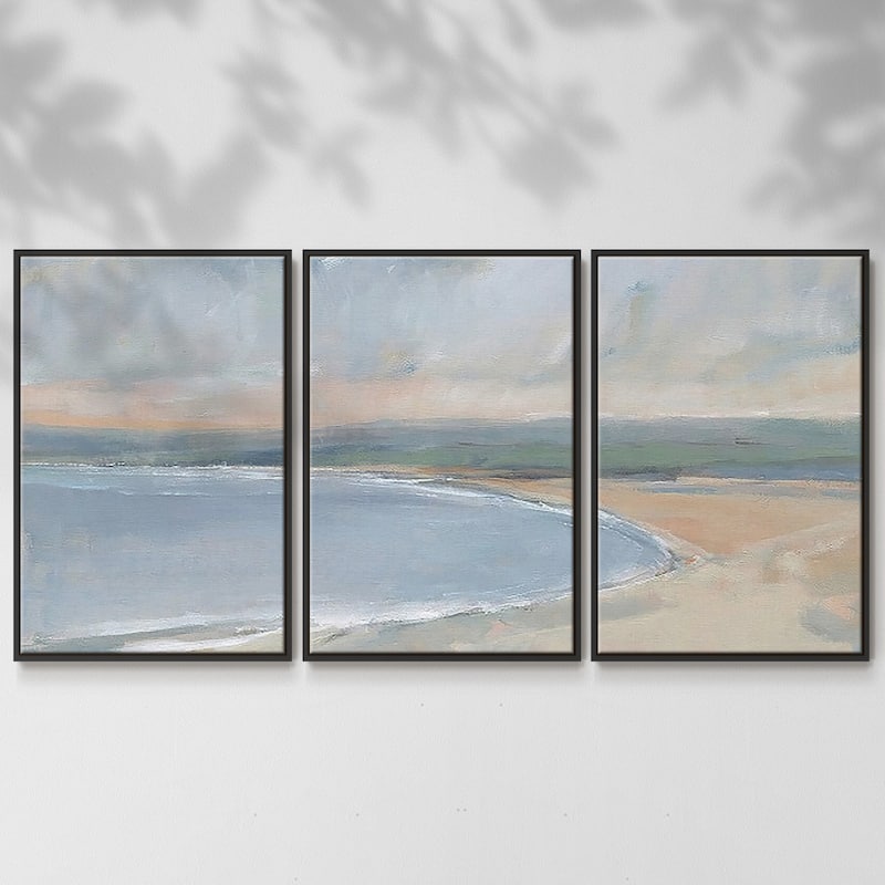 Coastal Study II - Multi Piece Framed Canvas