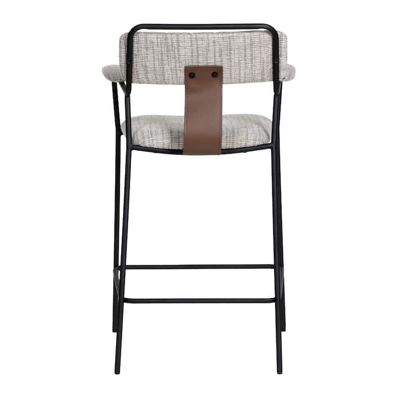 Couva Counter Stool Gray Tweed