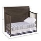 preview thumbnail 2 of 3, Taylor 57" Wide Farmhouse Convertible Crib, River Rock Brown